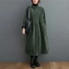 Un manteau long velours côtelé femme, chic et ultra confortable pour un style élégant en toute saison