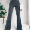 Pantalon velours gris femme : un style chic et confortable pour toutes les occasions
