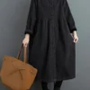 Un manteau long velours côtelé femme, chic et ultra confortable pour un style élégant en toute saison